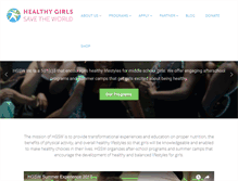 Tablet Screenshot of healthygirlssavetheworld.org